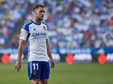 Valentín Vada con el Real Zaragoza